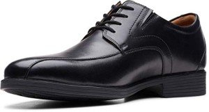 Clarks Men's Black Leather Oxford Shoes, Size 13