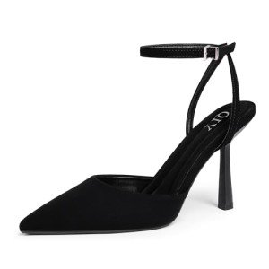 Stylish Black Slingback Heels for Women Size 7.5