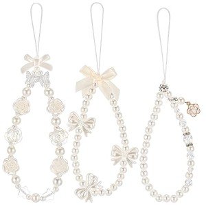 Beaded Phone Wrist Strap with Butterfly Charm