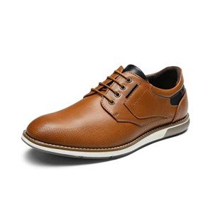 Bruno Marc Men's Brown Casual Dress Oxfords
