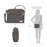 Travelon Pewter Anti-Theft Crossbody Bag