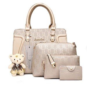 4-Piece Women's Tote and Shoulder Bag Set