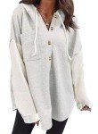 SHEWIN Women's Casual Oversized Hoodie - Gray