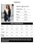 OUGES Women’s Lightweight Black Cardigan with Pockets
