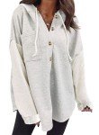 SHEWIN Women's Casual Oversized Hoodie - Gray