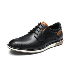 Bruno Marc Men's Black Casual Dress Oxfords Size 11