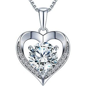 Heart Pendant Necklace - 'I LOVE YOU' Gift