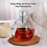 2 Pack Stainless Steel Tea Strainers with Updated Lid