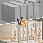 4-Pack Foldable Bed Sheet Organizers - Beige