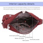 Multi-Pocket Women's Crossbody Tote Handbag