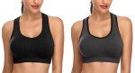 Mirity Women's High Impact Racerback Sports Bras - 2 Pack