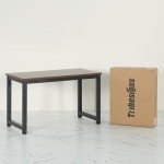 47-Inch Modern Vintage Computer Desk for Home Office
