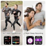 IOWODO Smart Watch with Call, Health & Sports Features