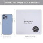JEOYOO 8-Pack Frameless Full-Length Mirror Tiles