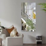 JEOYOO 8-Pack Frameless Full-Length Mirror Tiles