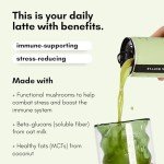 Matcha Oat Milk Lattes with Mushrooms, 12 Pack