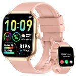 Rose Gold Smart Watch for Women with Fitness Tracker