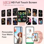 Rose Gold Smart Watch for Women with Fitness Tracker
