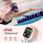 Rose Gold Smart Watch for Women with Fitness Tracker