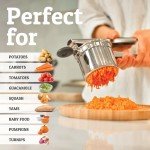 PriorityChef 15oz Stainless Steel Potato Ricer & Masher