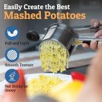 PriorityChef 15oz Stainless Steel Potato Ricer & Masher