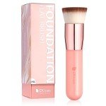 DUcare Flat Top Kabuki Foundation Brush, Pink