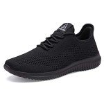 Men's Ultra Lightweight All Black Running Sneakers