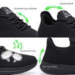 Men's Ultra Lightweight All Black Running Sneakers
