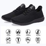 Men's Ultra Lightweight All Black Running Sneakers
