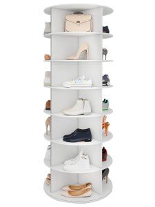 7 Tier Rotating Shoe Rack with 28 Shelves