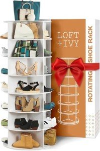 360° Spinning Shoe Rack Organizer - Holds 28 Pairs