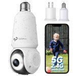 Wireless 2K Outdoor Security Camera with 360° Tracking