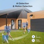 Wireless 2K Outdoor Security Camera with 360° Tracking