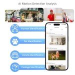 Wireless 2K Outdoor Security Camera with AI