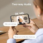 Wireless 2K Outdoor Security Camera with 360° Tracking