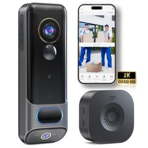MUBVIEW 2K Wireless Dual Doorbell Camera with AI