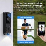 BoldFlex AI Video Doorbell with Dual Cameras