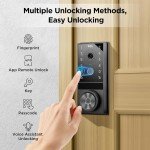 D1 Max Smart Lock: 2K Camera & Fingerprint Access