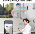 D1 Max Smart Lock: 2K Camera & Fingerprint Access