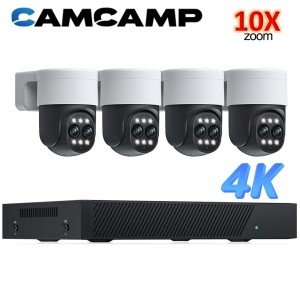 360° 8CH 4K AI Security Camera System