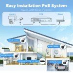 360° 8CH 4K AI Security Camera System