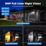 360° 8CH 4K AI Security Camera System