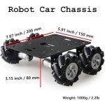 Smart 4WD Mecanum Wheel Car Chassis Kit
