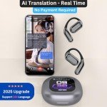 AI Translation Earbuds with Touch Screen for 144 Languages
