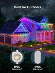 Smart RGB+IC Outdoor AI Christmas Lights, 100ft