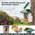 AI Bird Feeder Camera with Solar Panel