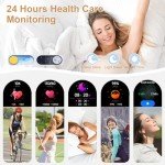 Diamond Smartwatch for Women with AI Voice & Fitness Tracker