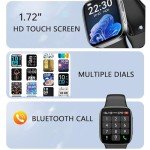 DAXIAOYU Pink Bluetooth Smart Watch with Health Tracker