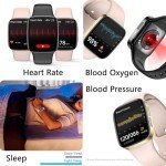 DAXIAOYU Pink Bluetooth Smart Watch with Health Tracker