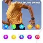 DAXIAOYU Pink Bluetooth Smart Watch with Health Tracker